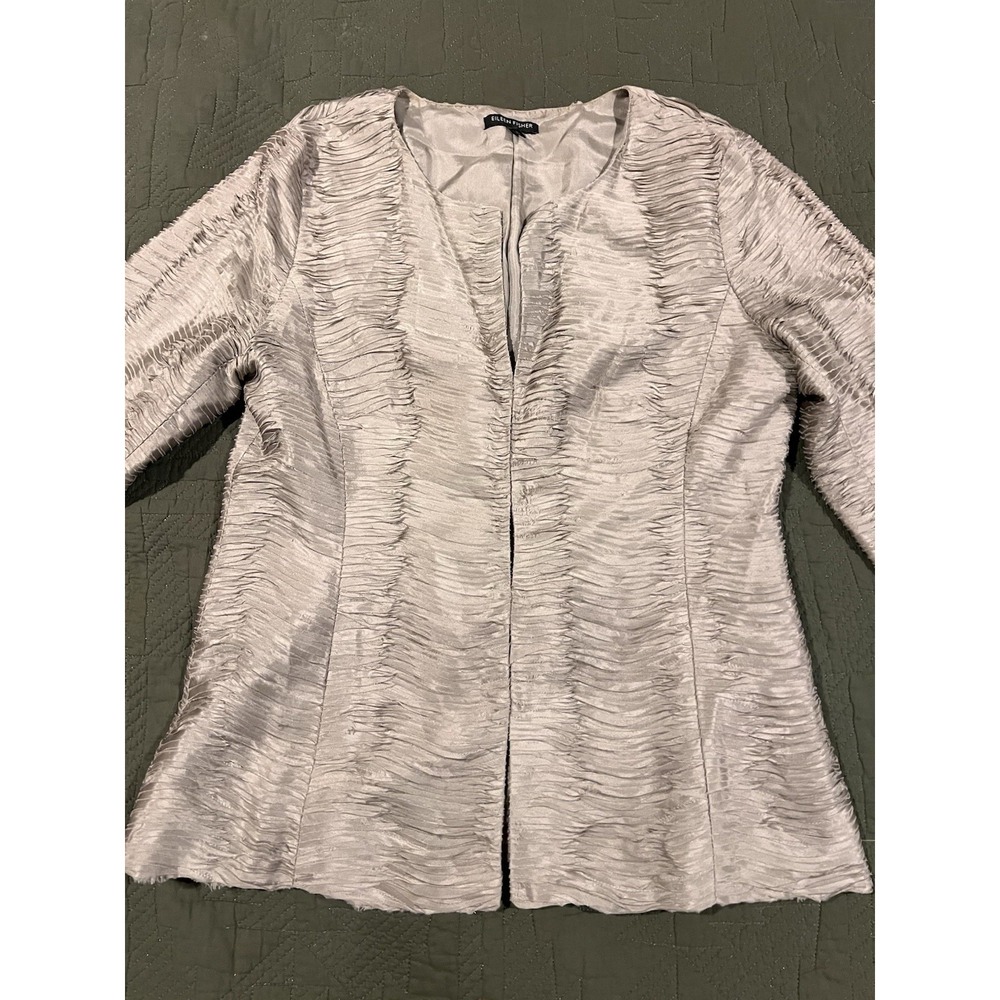 Eileen Fisher 100% Silk‎ Cardigan Small